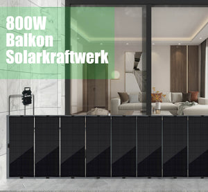 BLUESUN 800W Balkon Solarkraftwerk Set
