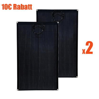 [10€ Rabatt]BLUESUN HJT 160Wx2 24,6 % Umwandlungsrate Monokristallines Flexibles Solarmodul-Solarpanel