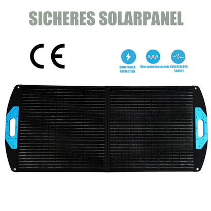 BLUESUN Solar-Faltpanel 100W Zwei 18V Faltbares Solarpanel Für Outdoor-Camping, Powerstation - Bluesun Solar DE