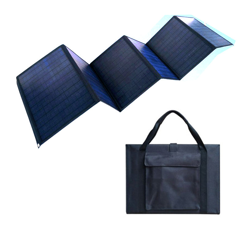 BLUESUN Faltbar Solarpanel 60W Solar Klappbar Panel USB (5V USB + 12V DC) für Kurbelradio Notfall Solarplatten - Bluesun Solar DE